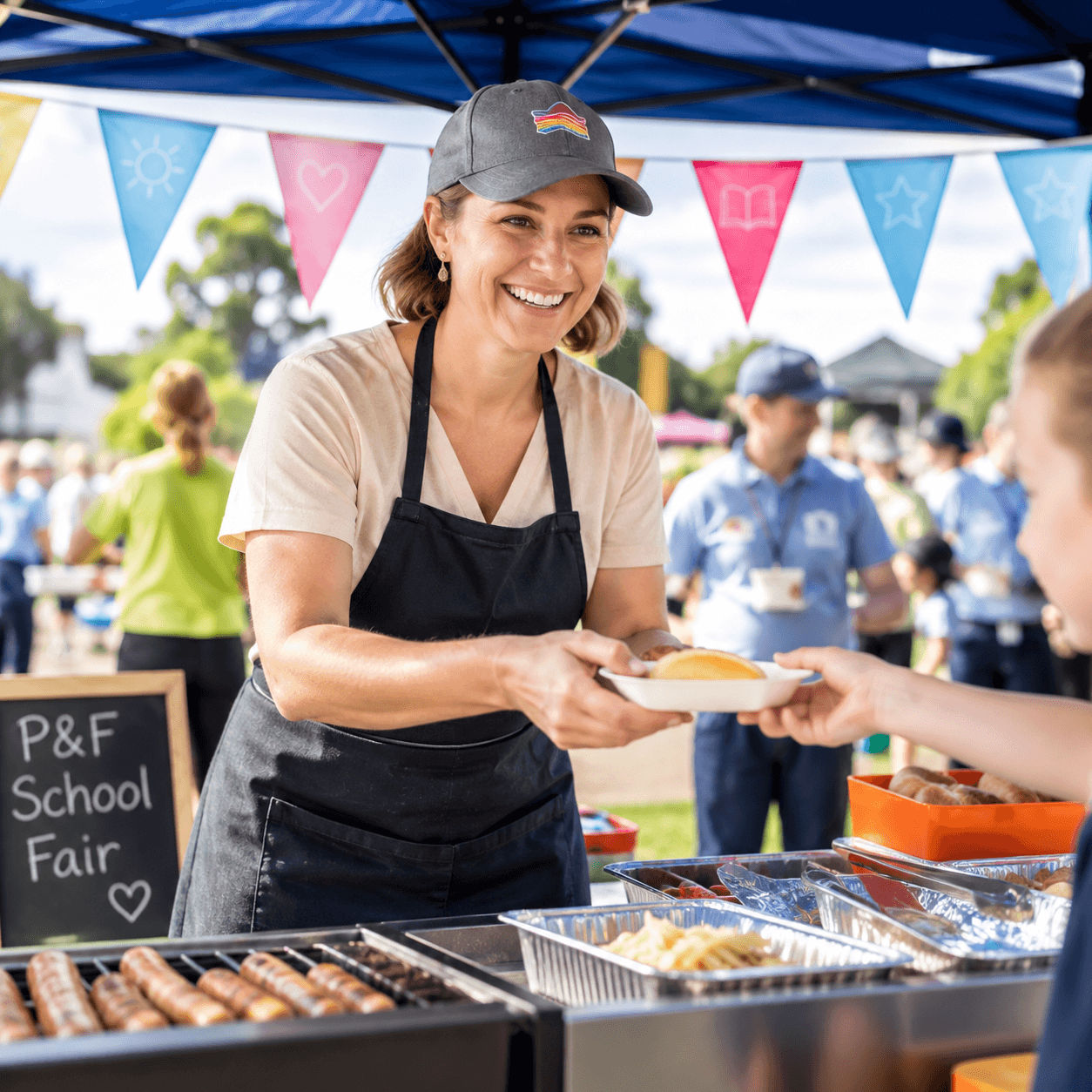P&F School Fair BBQ Volunteers with Rouse Hill Anglican College