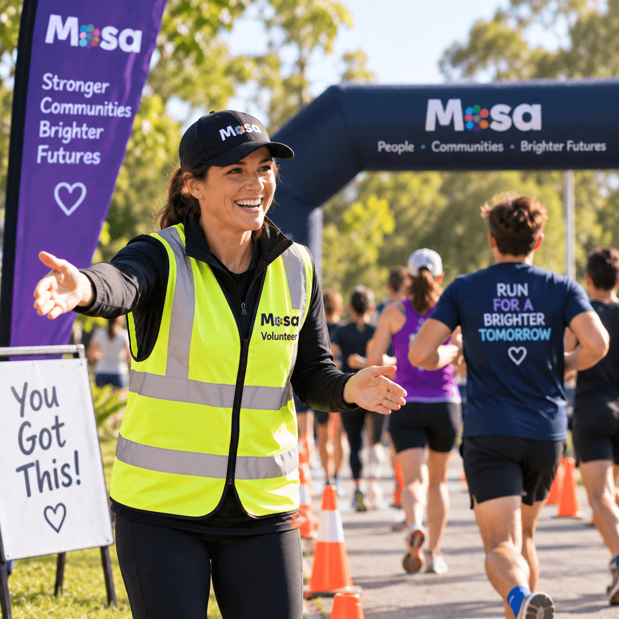 Community Fun Run Marshal with Bellview Community Centre